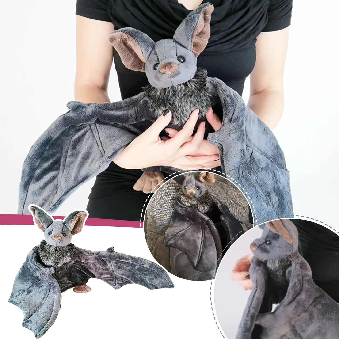 Realistic Bat Plush