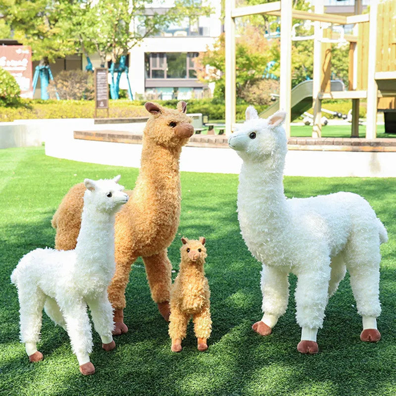 Realistic Alpaca Stuffed Animal