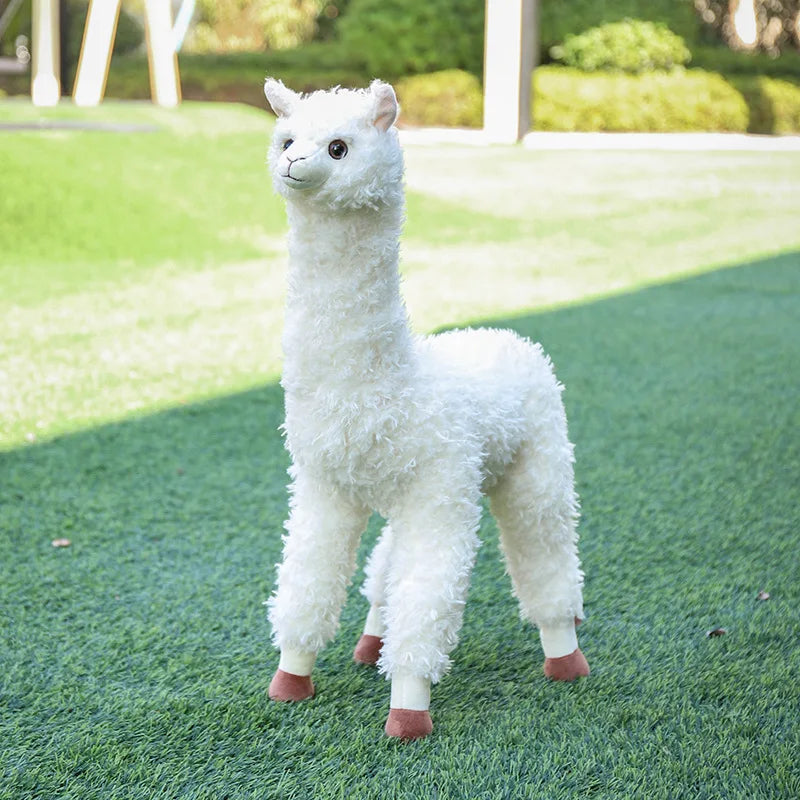 Realistic Alpaca Stuffed Animal