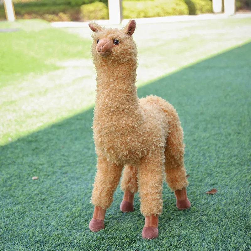 Realistic Alpaca Stuffed Animal