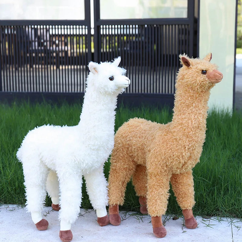 Realistic Alpaca Stuffed Animal