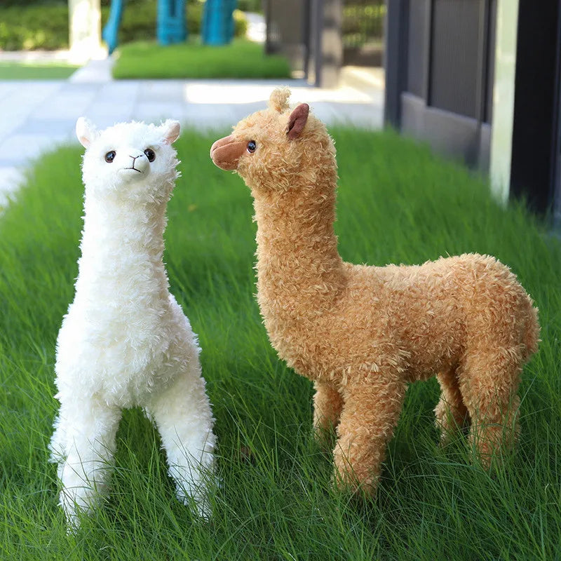 Realistic Alpaca Stuffed Animal